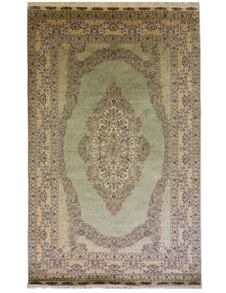 SILK HEREKE - 244cm x 153cm (8' x 5') - SILK RUGS - HANDMADE RUG COMPANY