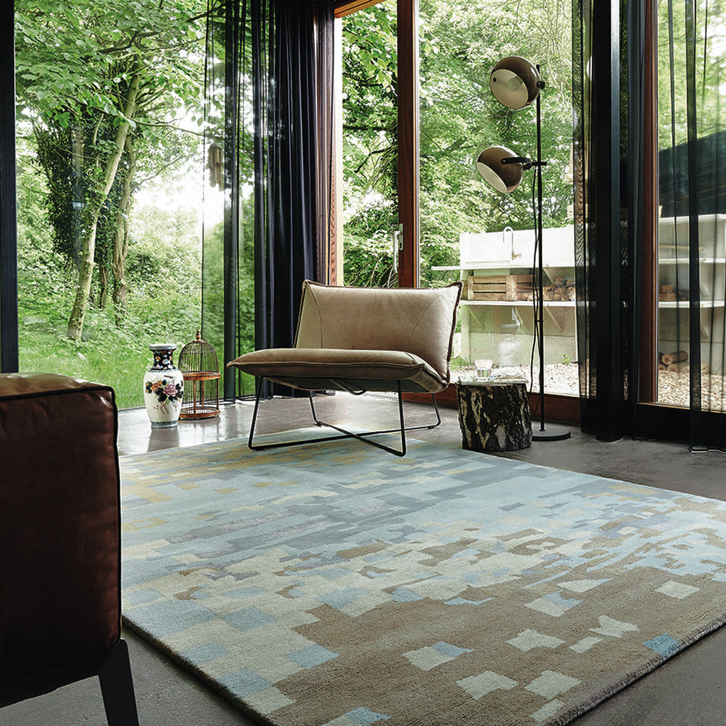 Slate modern rug - Handmade