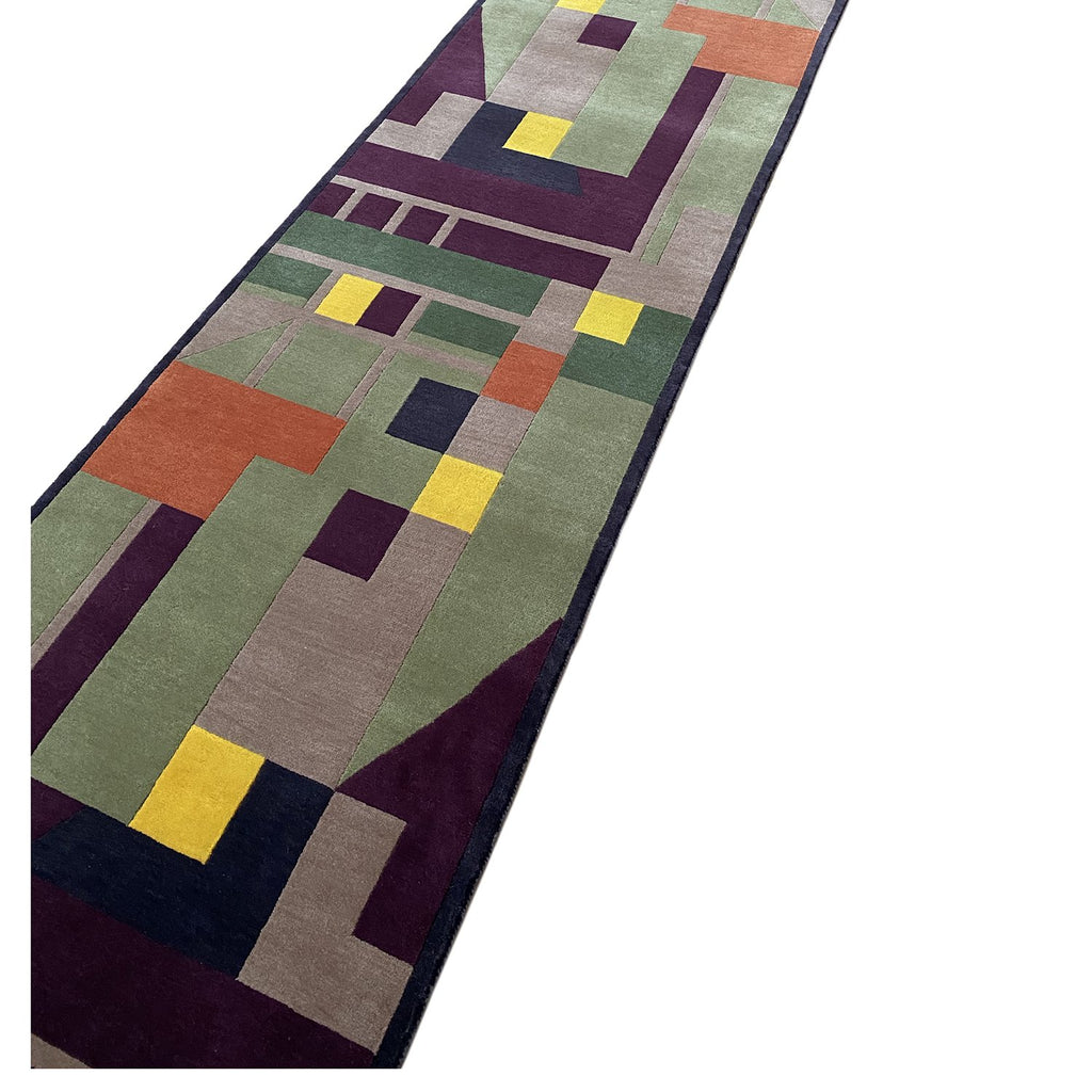 MODERNIST RUNNER - 400cm x 80cm (13'1 x 2'7) - CONTEMPORARY RUNNERS - HANDMADE RUG COMPANY