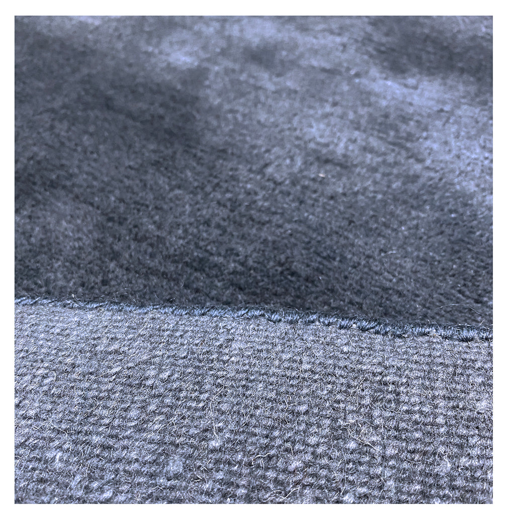 MOHAIR - WHIPPET GREY - 350cm x 260cm (11'6 x 8'7) - MOHAIR RUGS - HANDMADE RUGS LONDON