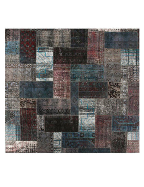 Yamamak Square (fine) - 408cm x 408cm (13-4ft x 13-4ft) - Square Rugs - Patchwork - THE HANDMADE RUG COMPANY